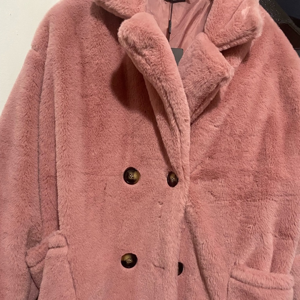 - Pink pretty little things fur coat size 20